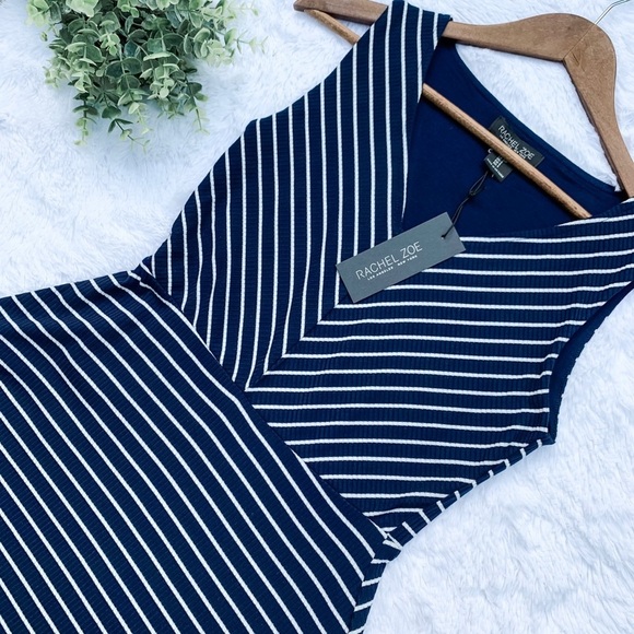 Rachel Zoe Dresses & Skirts - Rachel Zoe | Size S Navy Striped Sleeveless Dress